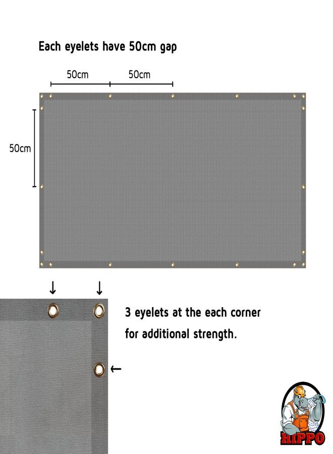 HIPPO Baby Safety Net for Balcony & Staircase Railing Guard for Kids Safety Banister for Toddler Stairway Safety Net Protector (Grey, 0.8MTX4MT) - Image 5